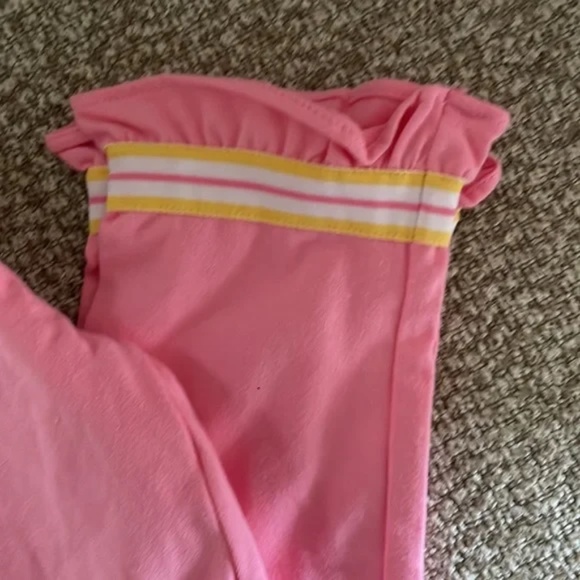 Janie and Jack Pink Ruffle Leggings J&J Sport Collection Size 6 - Picture 3 of 3